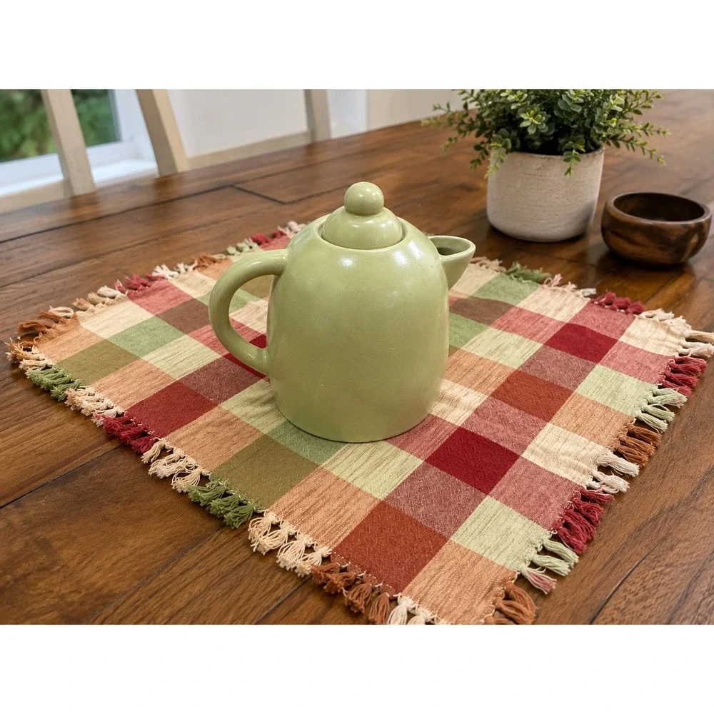 MSRF Design Studio Sage Green Ceramic Teapot with Lid Minimalist Modern